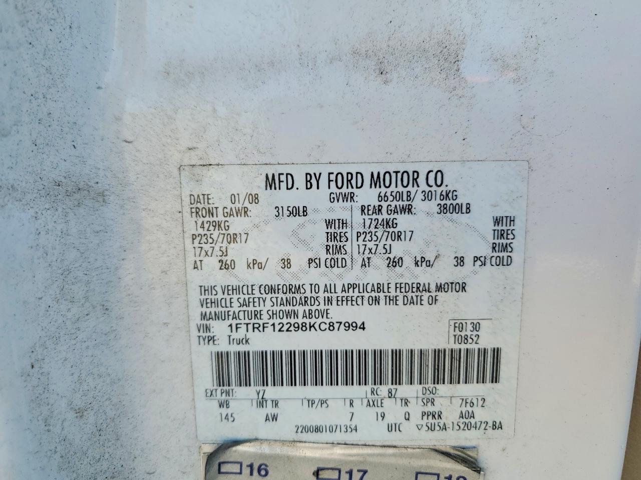 2008 Ford F150 Utility / Service Truck