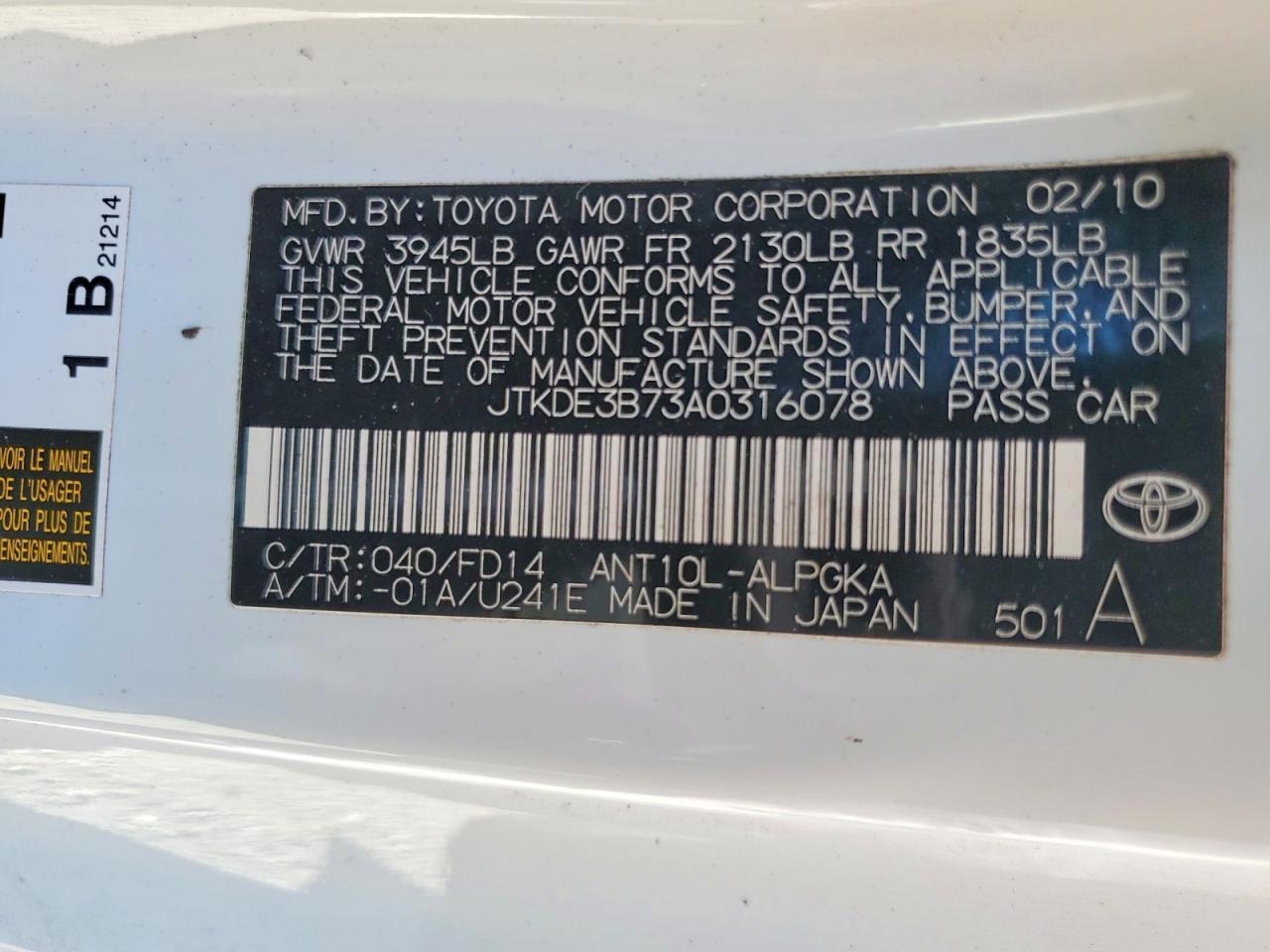 2010 Scion TC