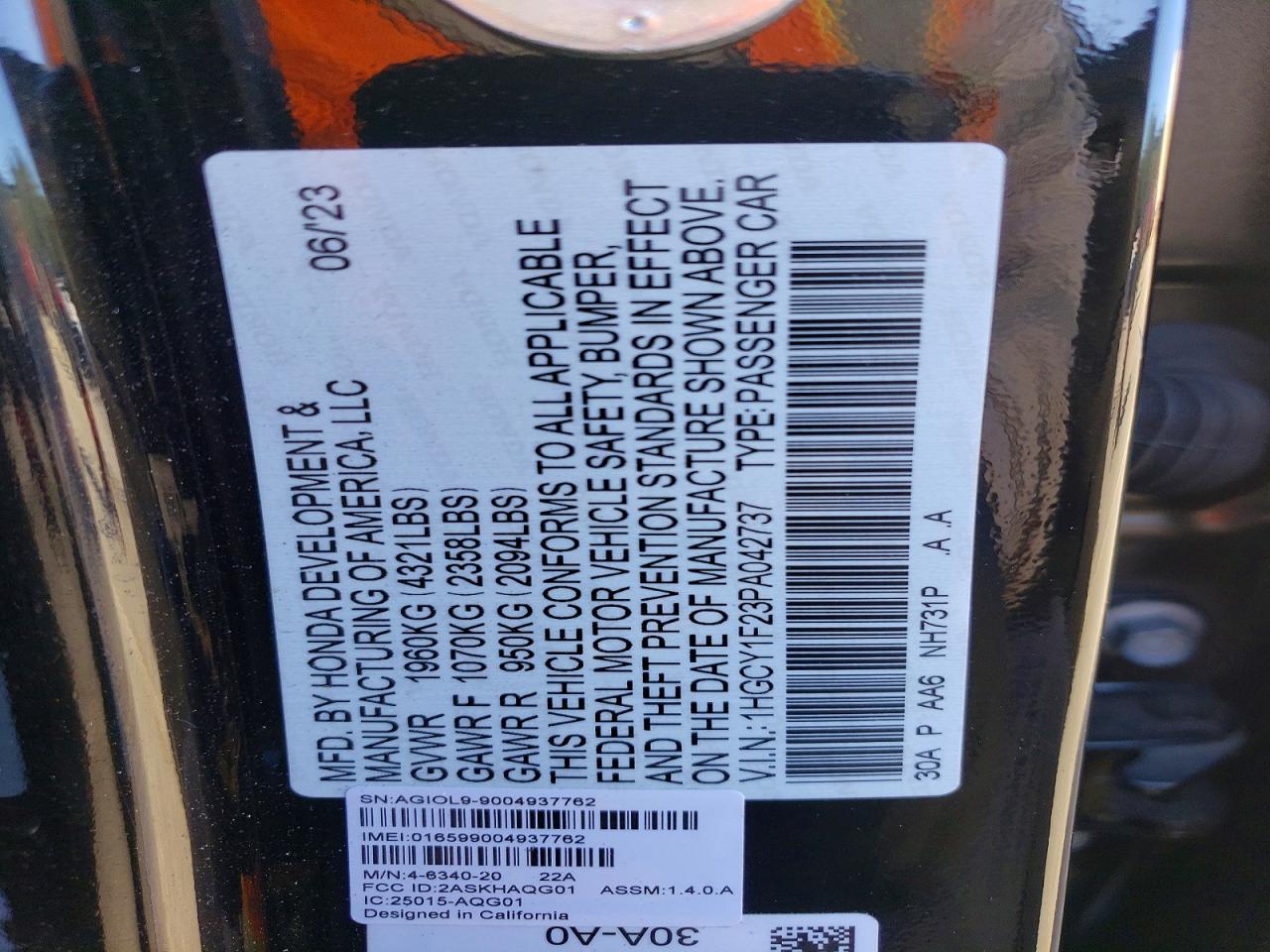 2023 Honda Accord lx