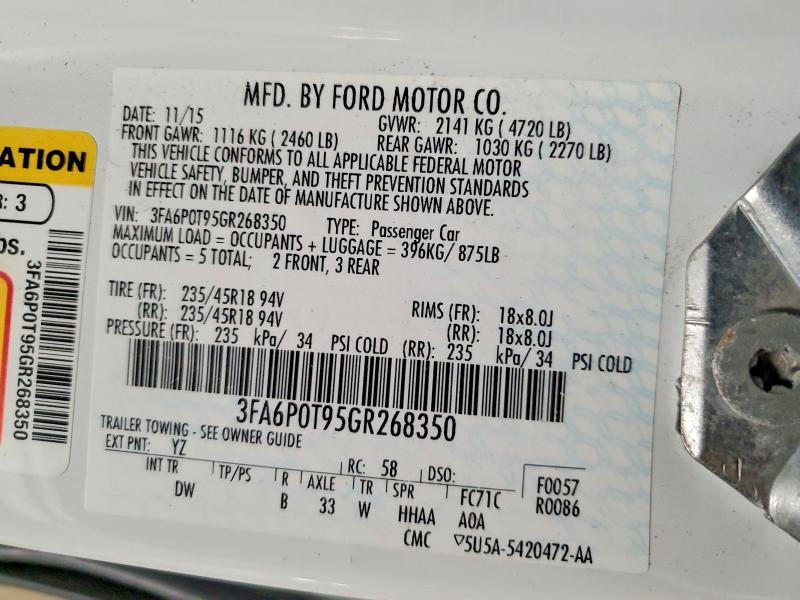 2016 Ford Fusion se