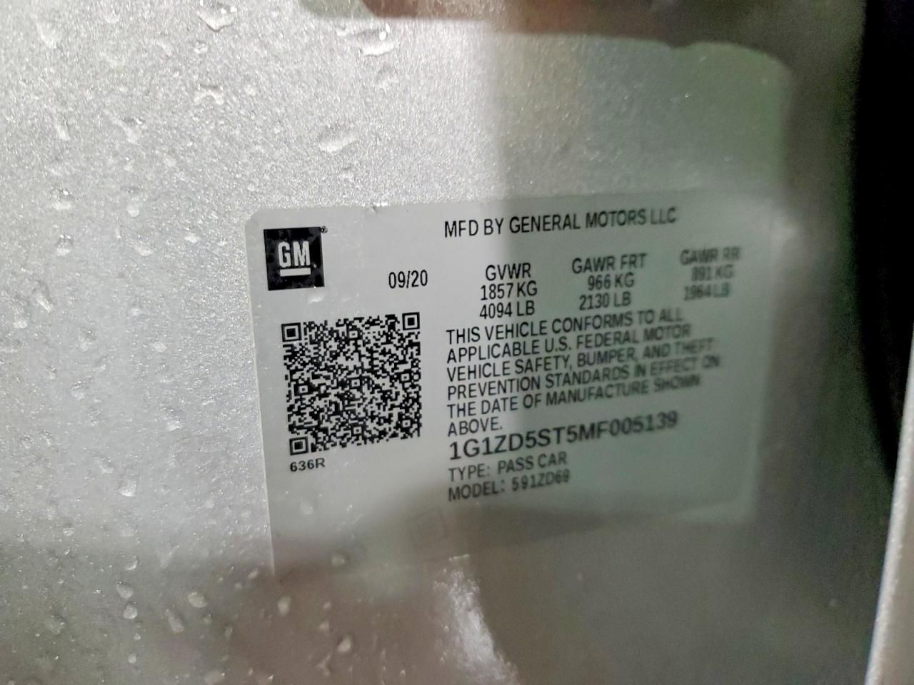 2021 Chevrolet Malibu lt