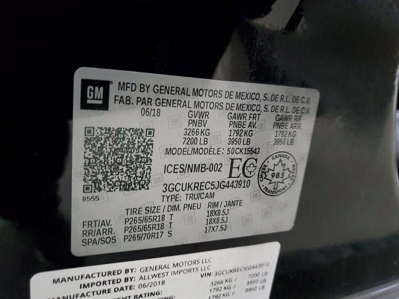 2018 Chevrolet Silverado K1500 lt