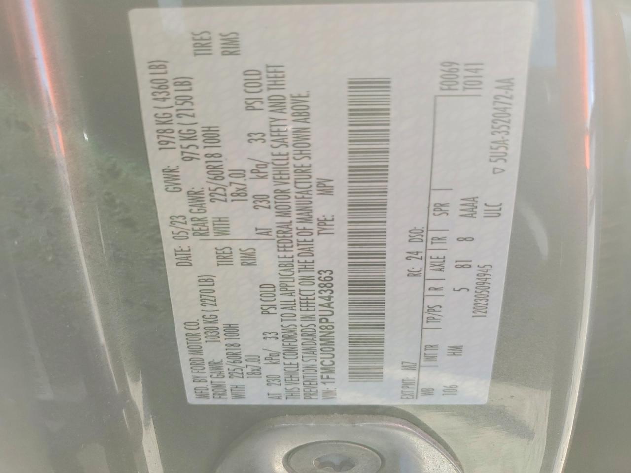 2023 Ford Escape st Line