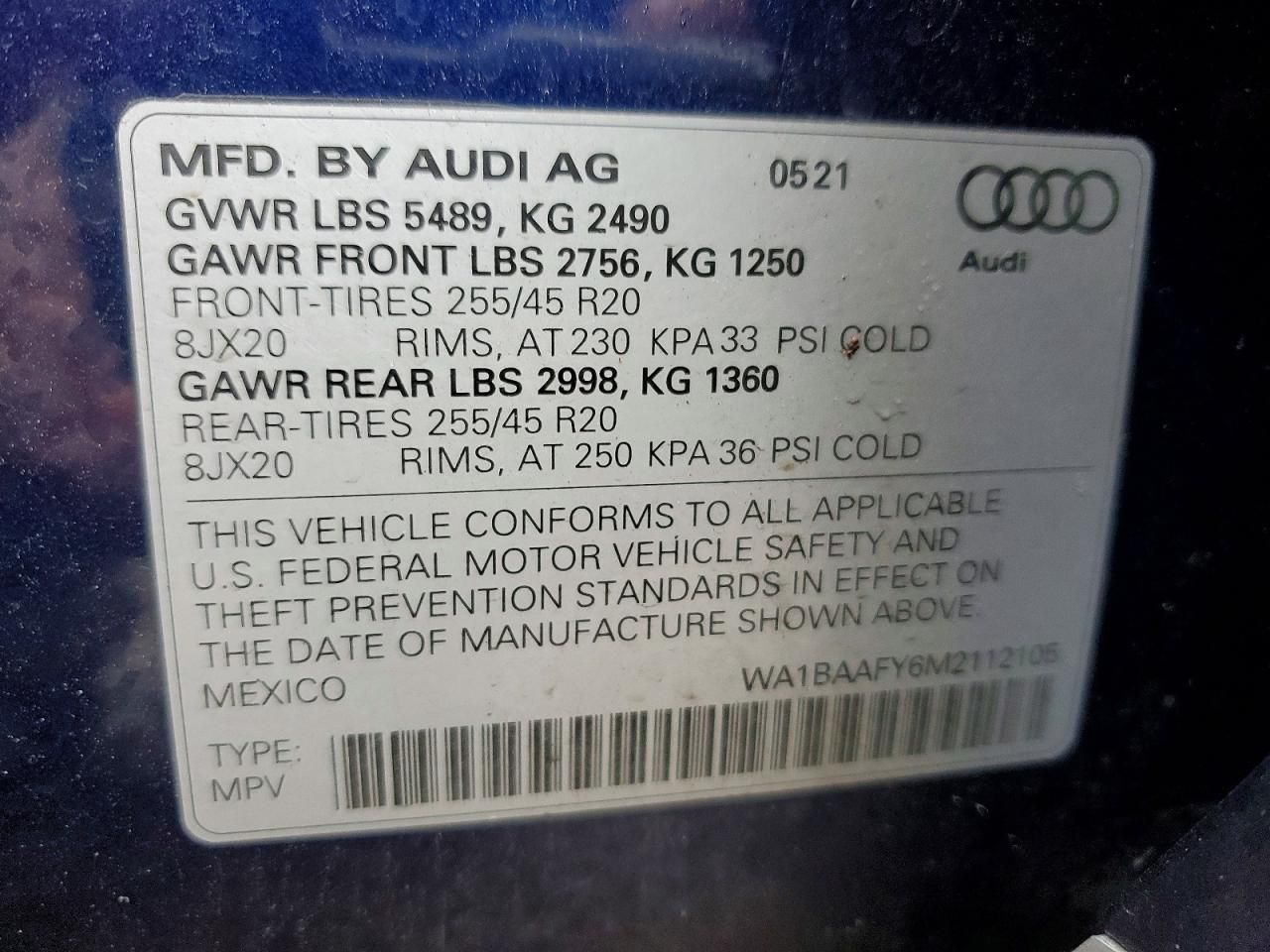 2021 Audi Q5 Premium Plus