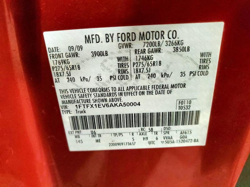 2010 Ford F150 Super cab