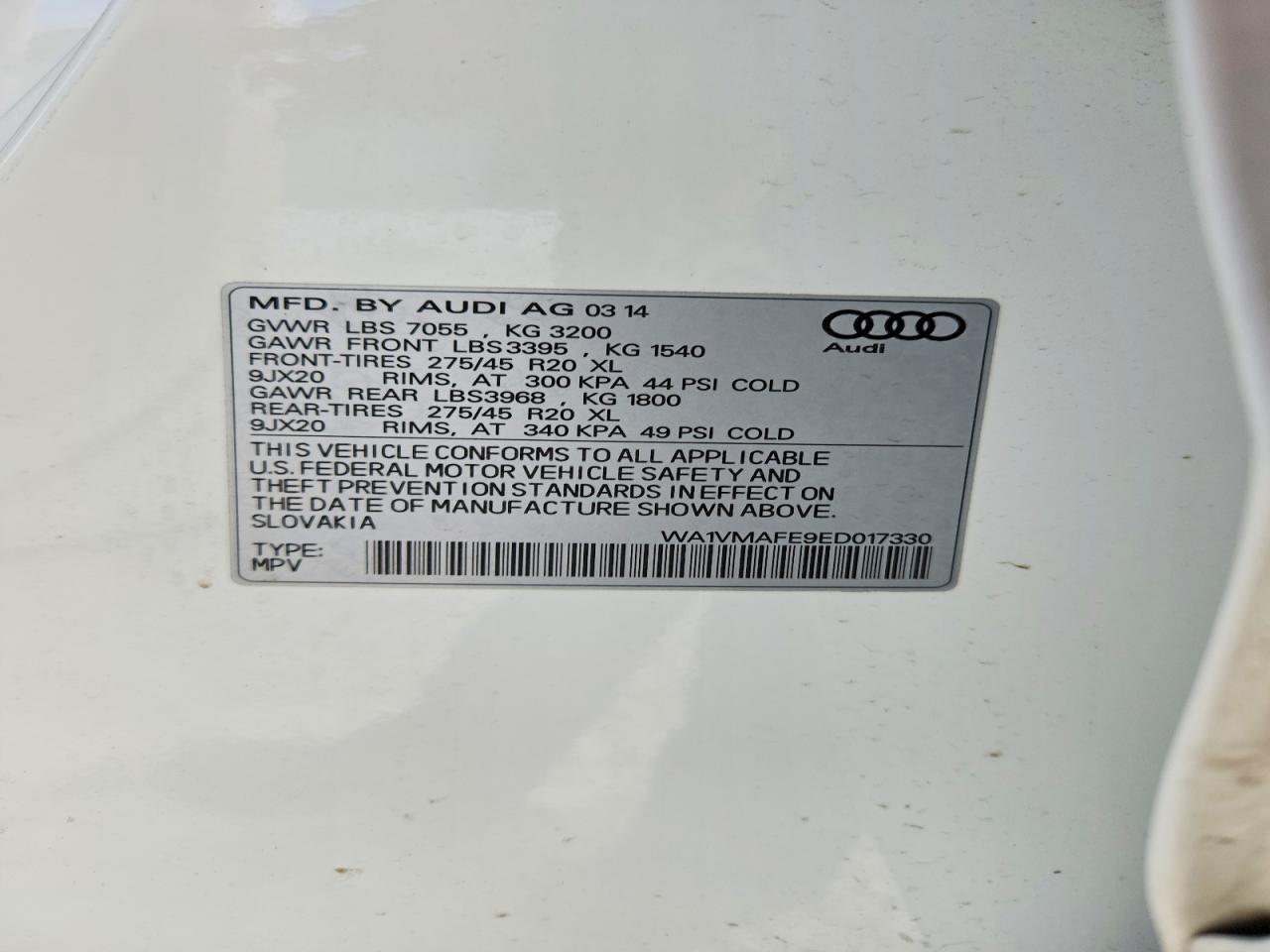 2014 Audi Q7 Prestige
