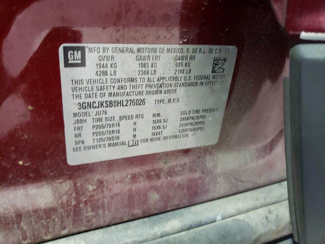 2017 Chevrolet Trax ls