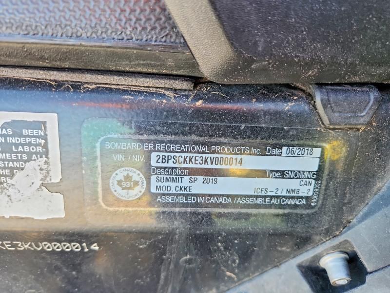 2019 Bombardier 2019 SKI DOO Summit X 850 REV