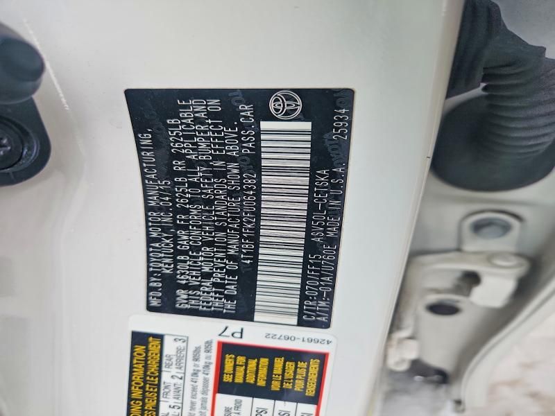 2015 Toyota Camry le