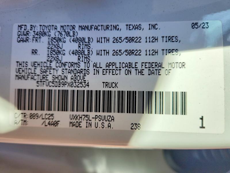 2023 Toyota Tundra Capstone HV