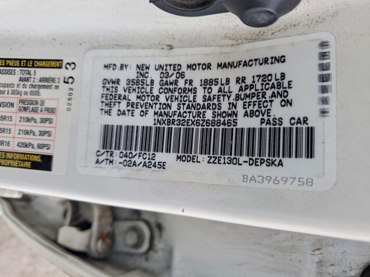 2006 Toyota Corolla ce