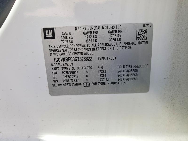 2016 Chevrolet Silverado K1500 LT