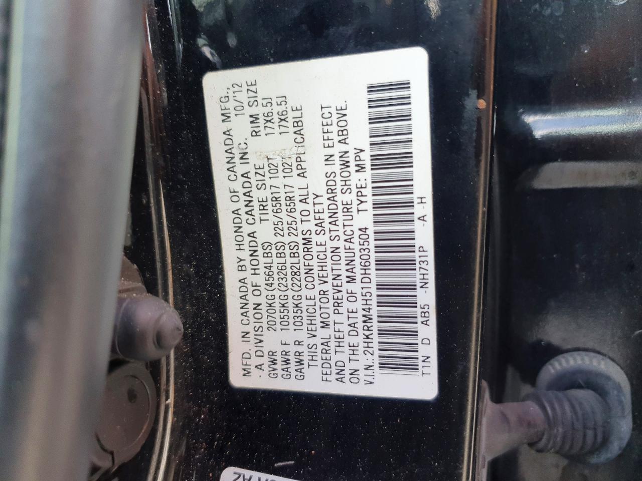 2013 Honda Cr-v ex