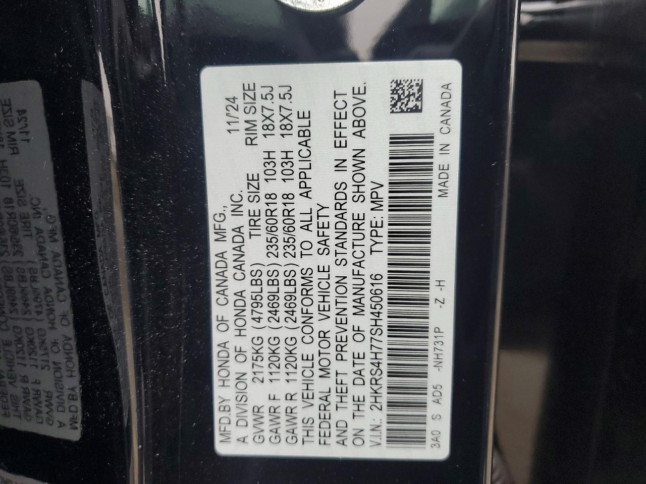 2025 Honda Cr-v exl