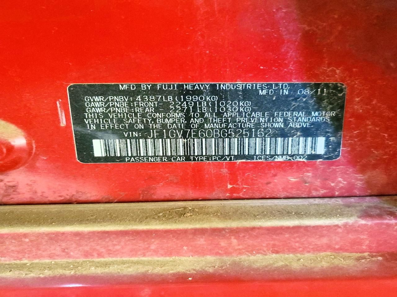 2011 Subaru Impreza wrx