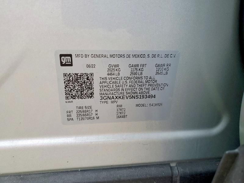 2022 Chevrolet Equinox lt