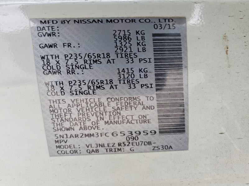 2015 Niss Pathfinder