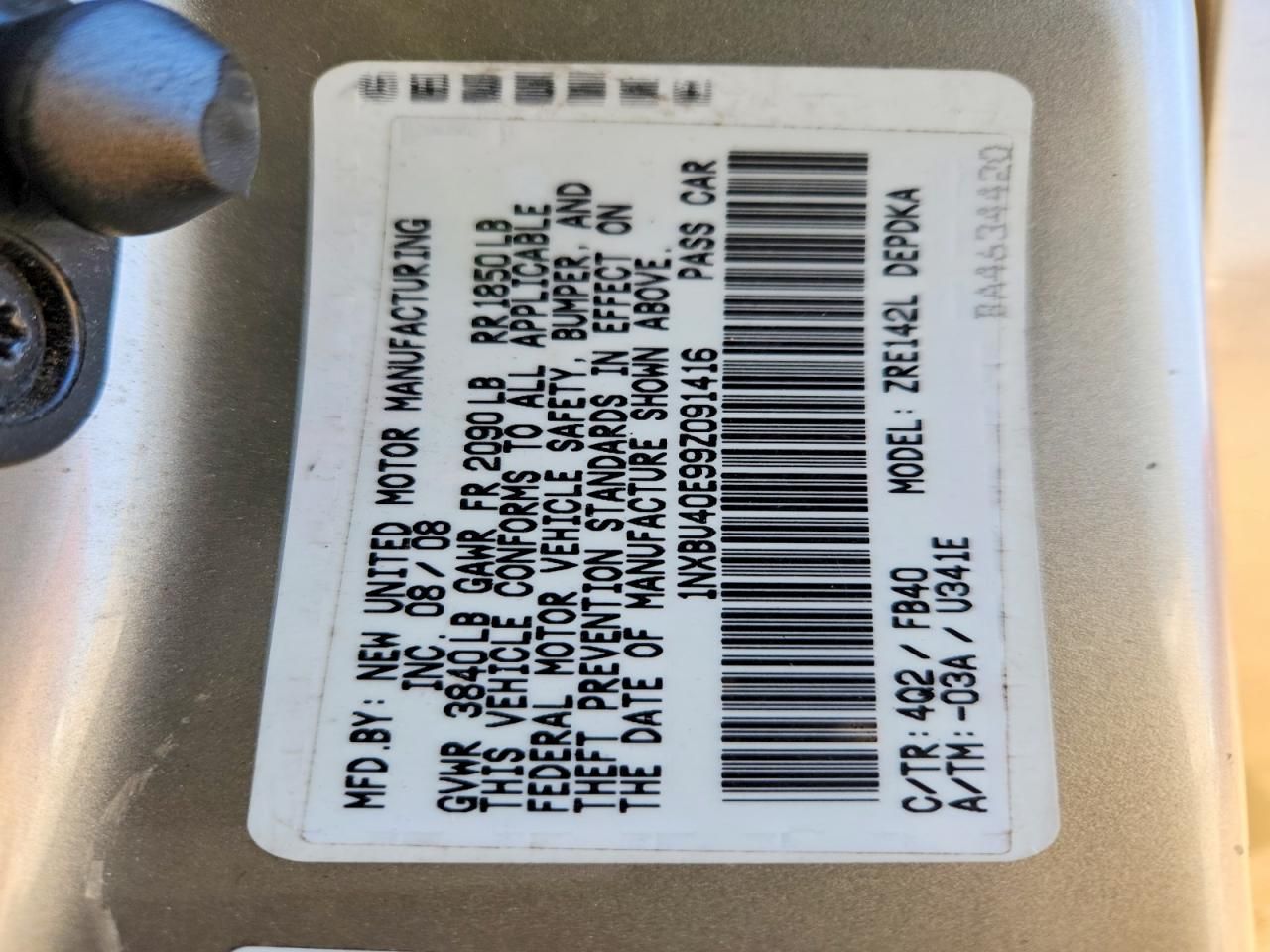 2009 Toyota Corolla Base