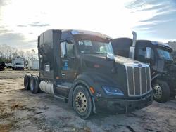 Salvage trucks for sale at Savannah, GA auction: 2016 Peterbilt 579 Semi Truck