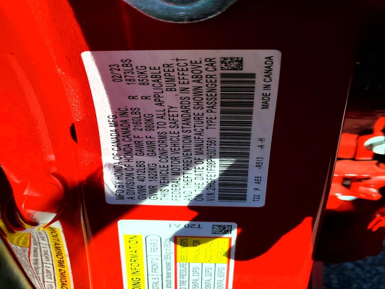 2023 Honda Civic Touring