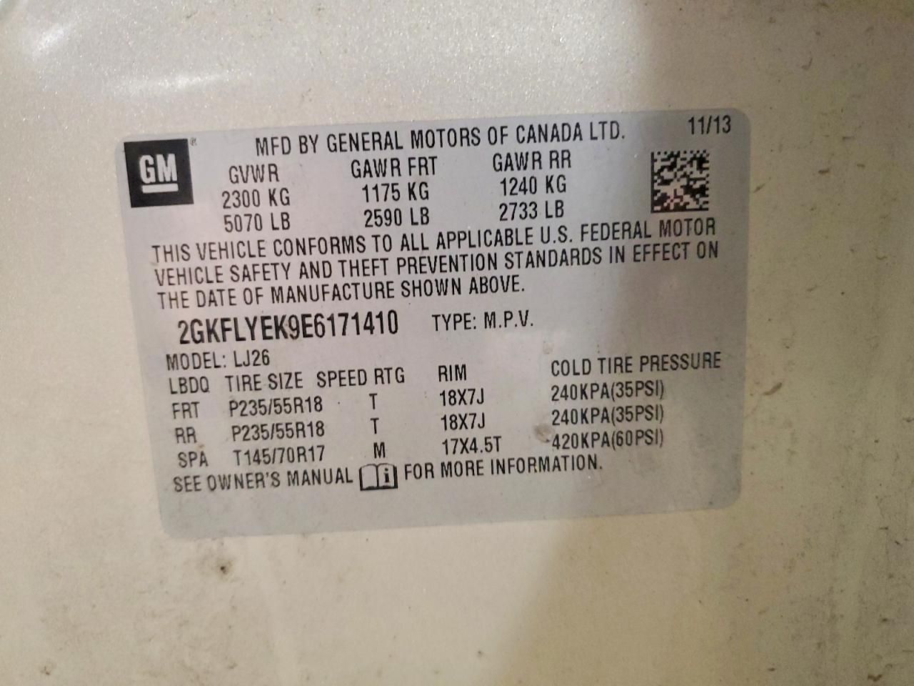 2014 GMC Terrain slt