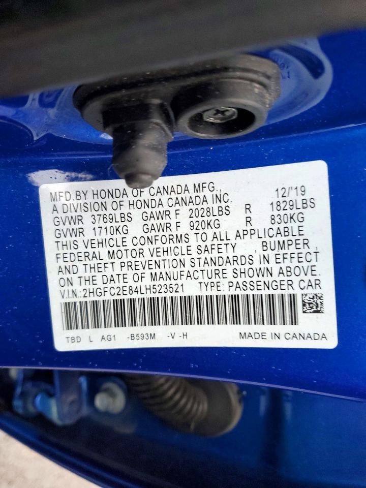 2020 Honda Civic Sport