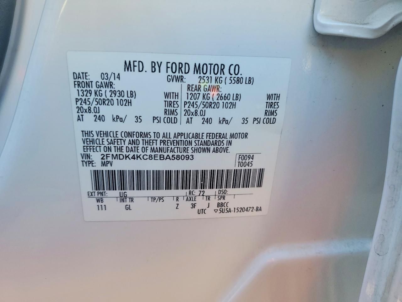 2014 Ford Edge Limited