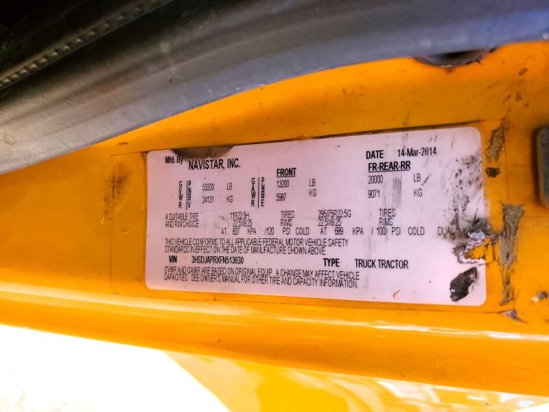 2015 International Prostar Semi Truck