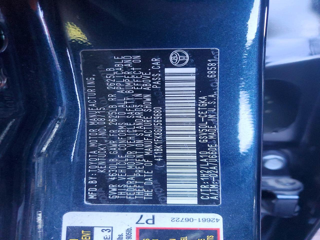 2016 Toyota Camry xse