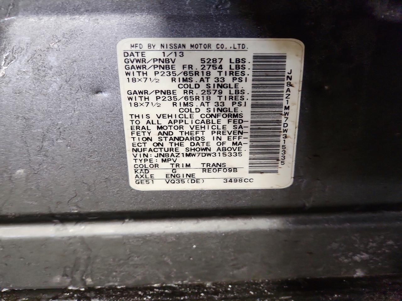 2013 Nissan Murano s