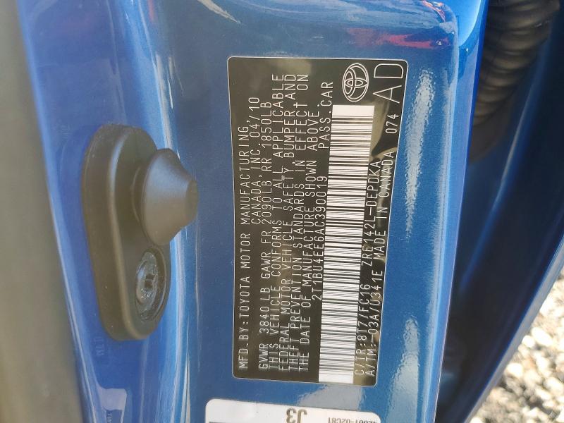 2010 Toyota Corolla Base