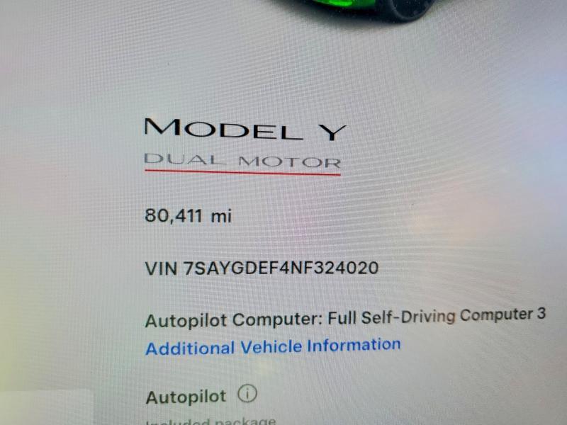2022 Tesla Model y