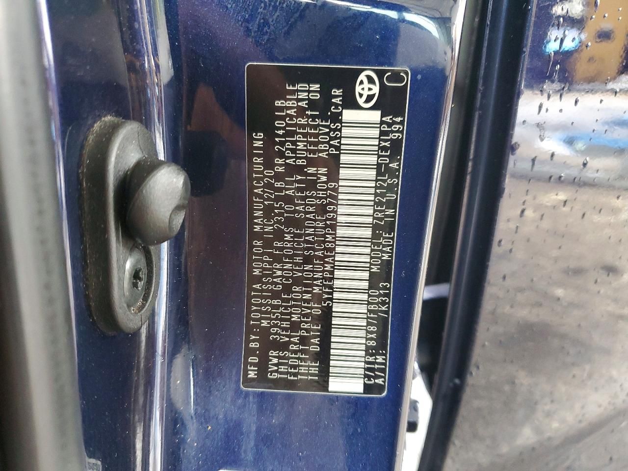 2021 Toyota Corolla le