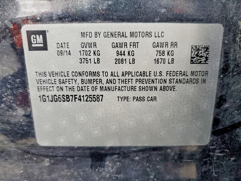 2015 Chevrolet Sonic rs