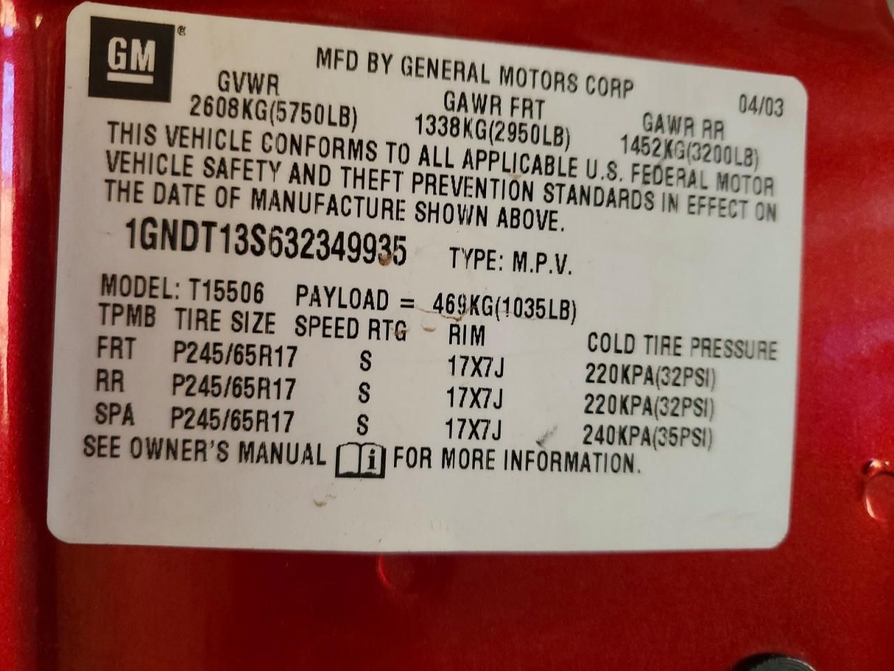 2003 Chevrolet Trailblazer