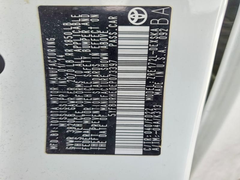 2014 Toyota Corolla l