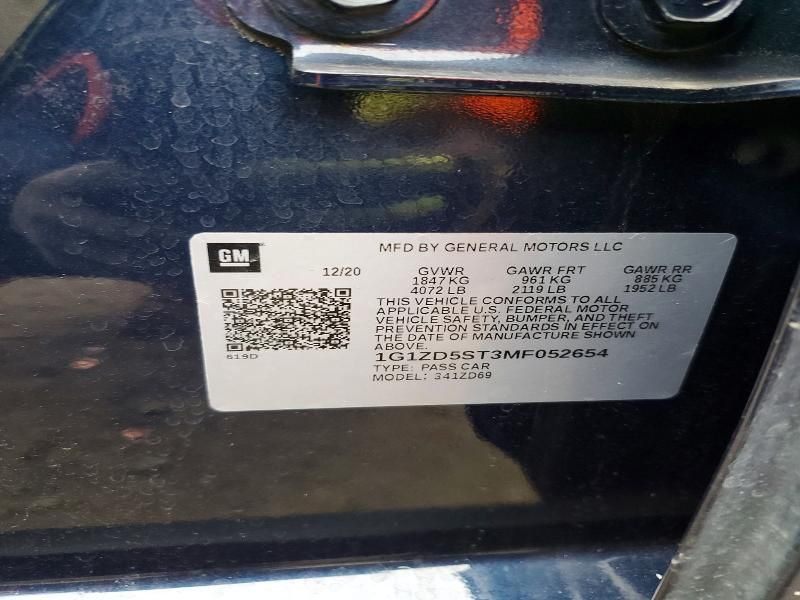 2021 Chevrolet Malibu lt