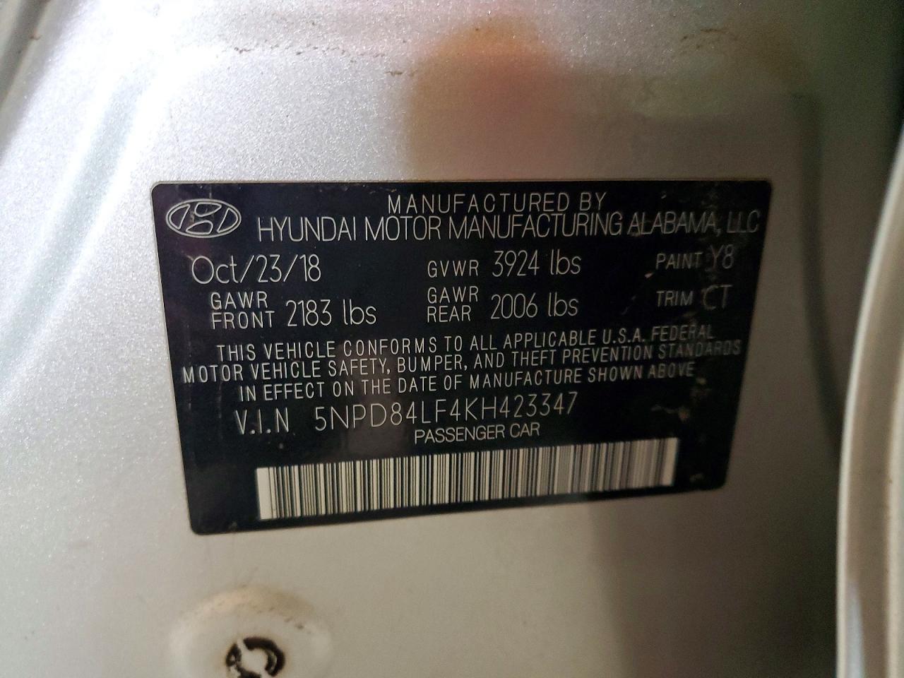 2019 Hyundai Elantra sel
