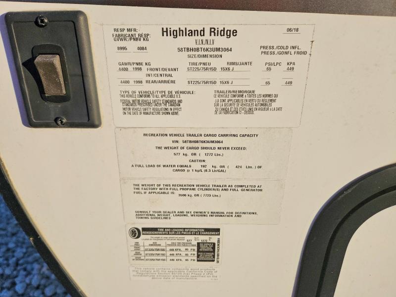2019 Openrange 5th Wheel