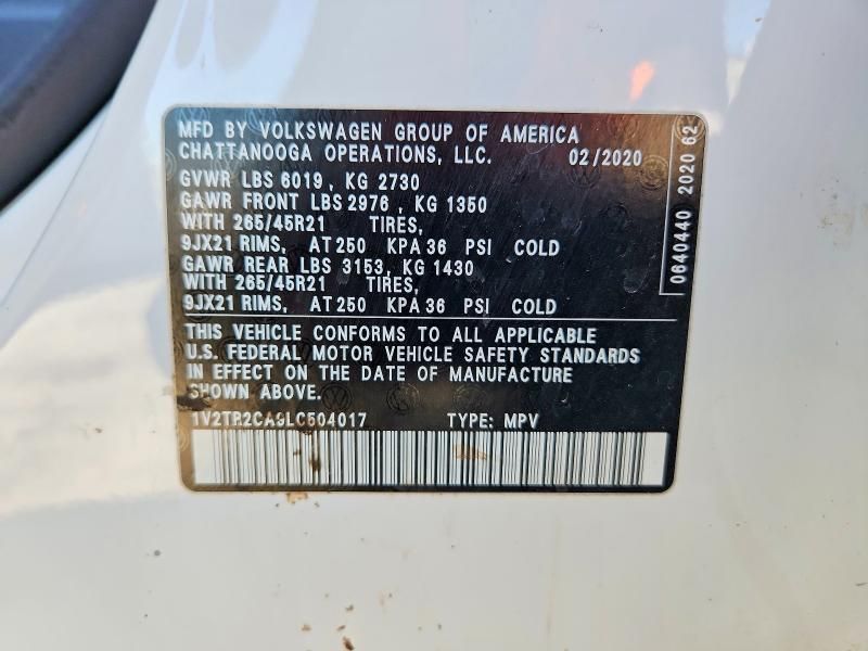 2020 Volkswagen Atlas sel Premium