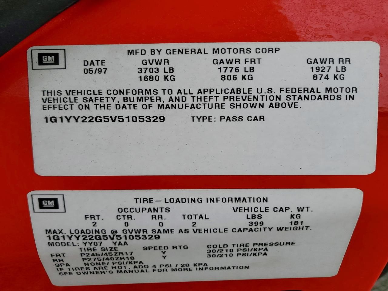 1997 Chevrolet Corvette