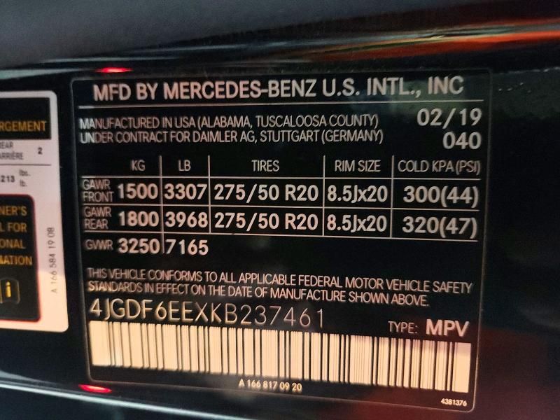 2019 Mercedes-Benz Gls 450 4matic