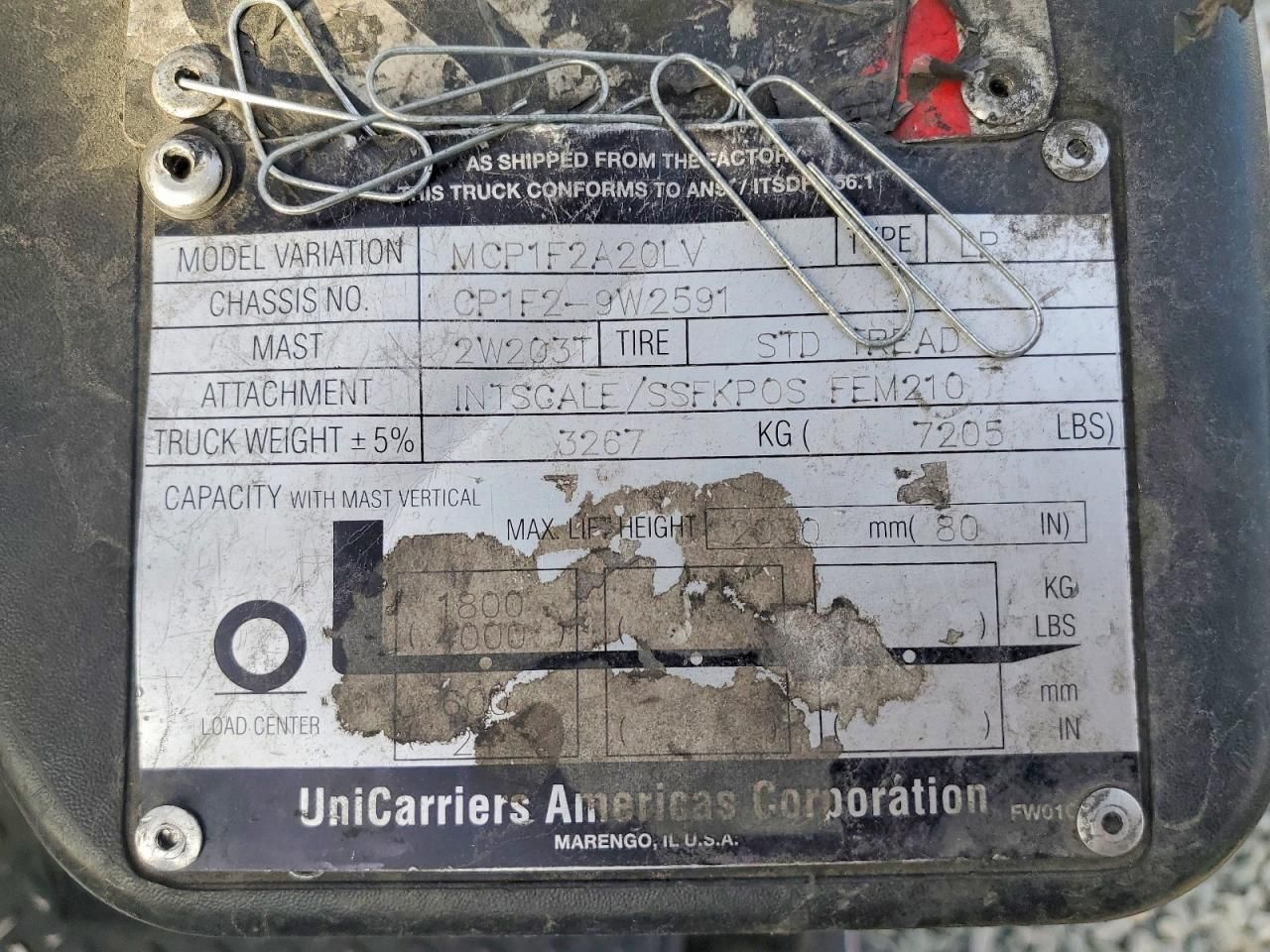 2013 Nissan Forklift