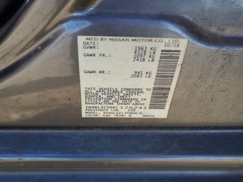 2019 Nissan Altima sr