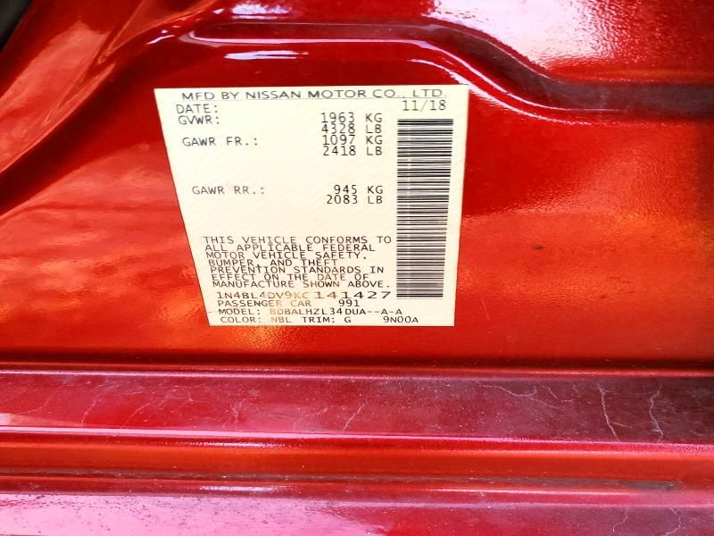 2019 Nissan Altima sv