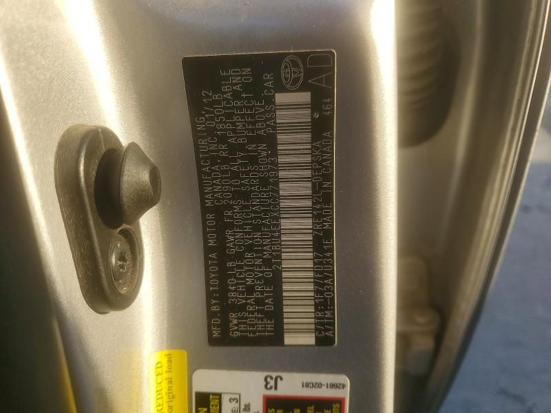 2012 Toyota Corolla Base