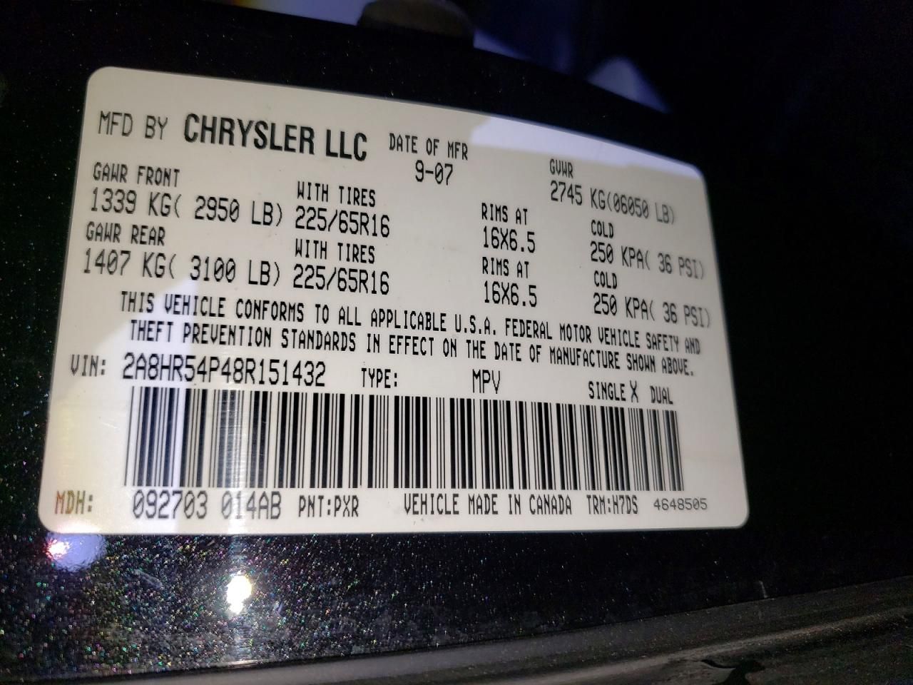 2008 Chrysler Town & Country Touring