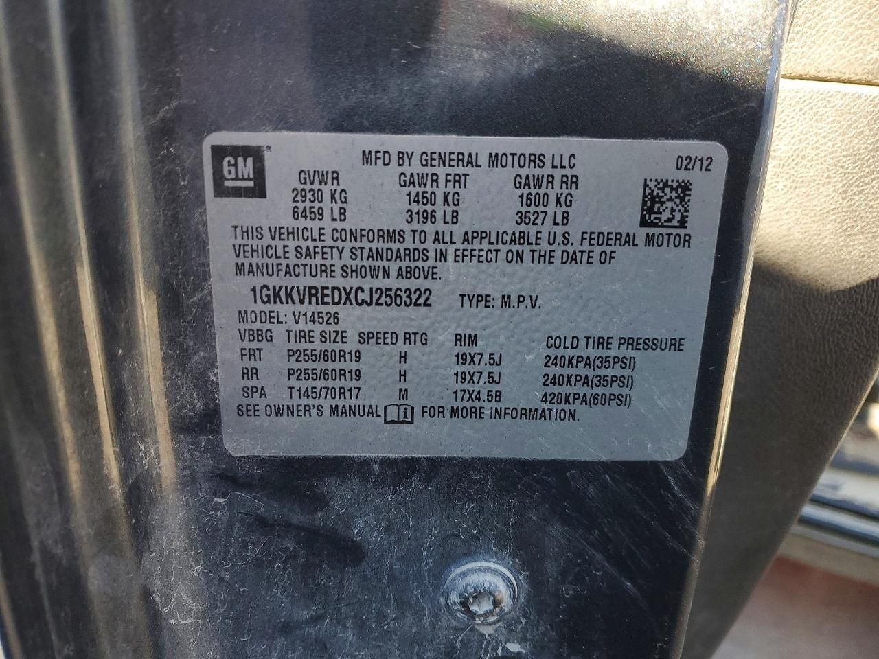 2012 GMC Acadia Slt-1