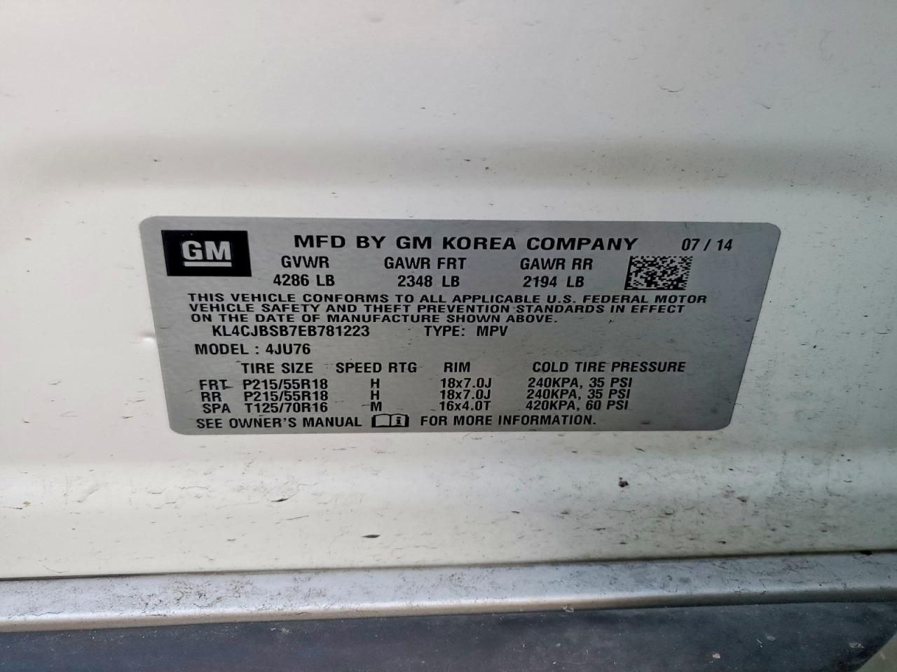 2014 Buick Encore Convenience