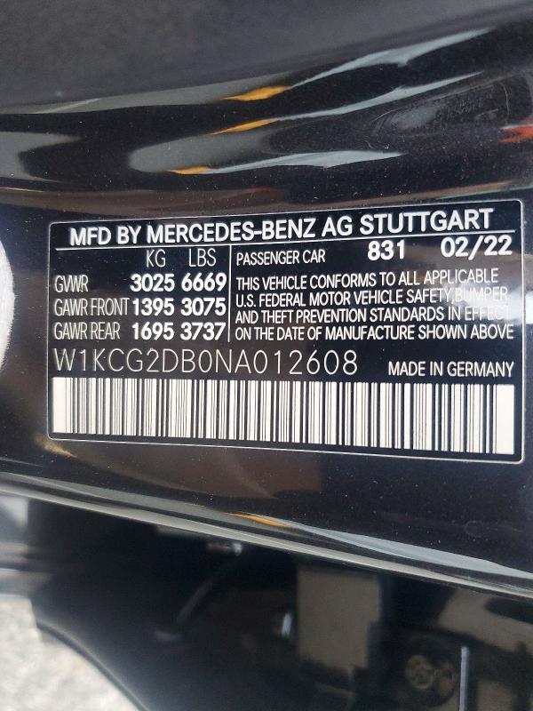 2022 Mercedes-Benz Eqs Sedan 450+